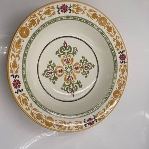 Williams Sonoma Asolo Green Yellow Red Scrolls Individual Pasta Bowl 5868